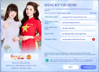 Đăng Ký MU888 – Bắt Đầu Trải Nghiệm Ngay